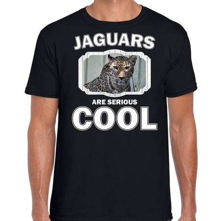 Dieren gevlekte jaguar t-shirt zwart heren - jaguars are cool shirt