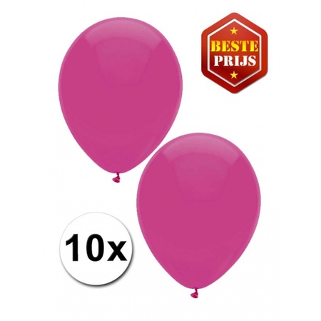 Dark pink balloons 10 pieces