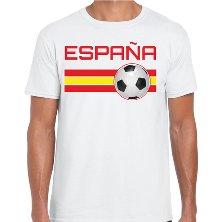 Espana / Spanje voetbal / landen t-shirt wit heren
