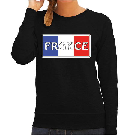 Frankrijk / France landen sweater zwart dames