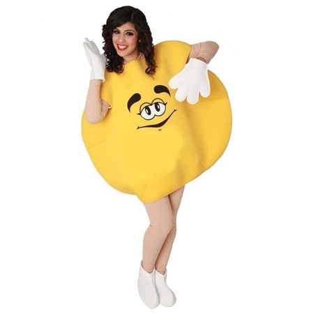 Yellow candy costume for adults