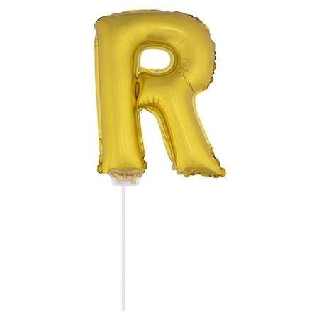 Gouden opblaasbare letter ballon R