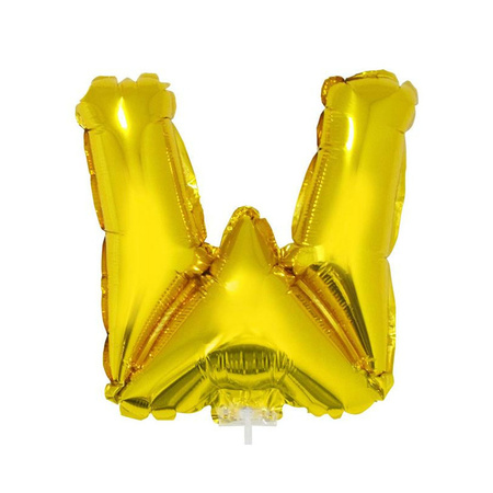 Gouden opblaasbare letter ballon W