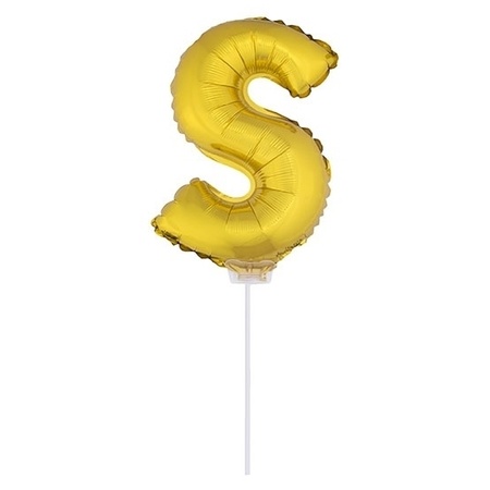 Gouden opblaasbare letter S