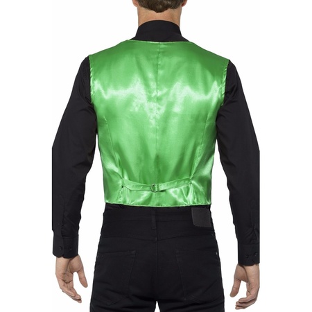 Sequin waistcoat green for men