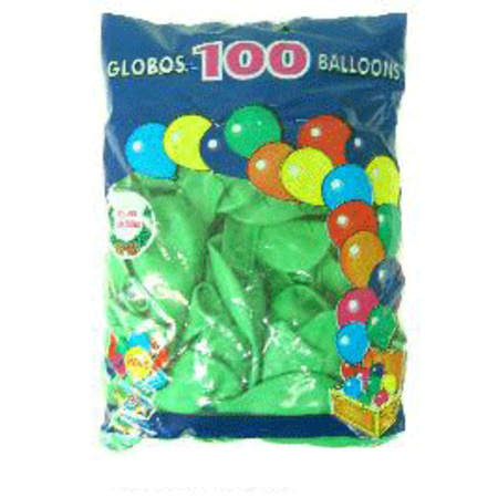100 Groene versierings ballonnen