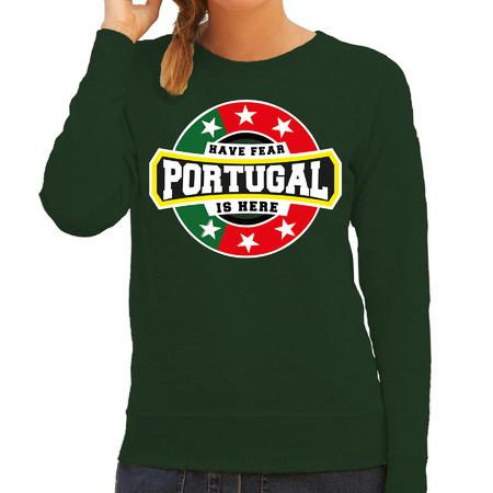 Portugal is here sweater green for women