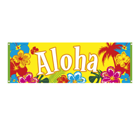 Polyester banner hawaii thema
