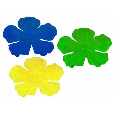 Toppers - Hawaii wreath blue, yellow and green