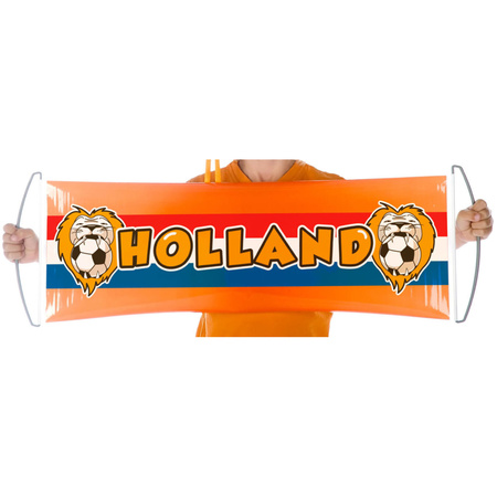 Oranje banner met Hollandse leeuw