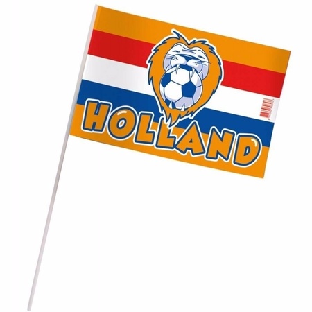 10 Oranje zwaaivlaggetjes Holland