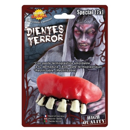 Horror zombie gebit/neptanden Halloween accessoire