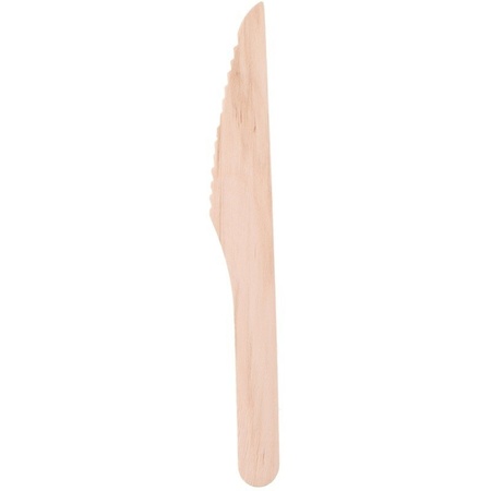 Wooden  disposable knives 24 pieces
