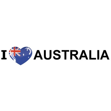 Australische vlag + 2 gratis stickers