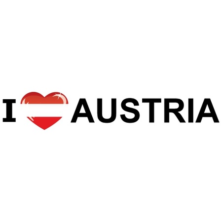 Reis sticker I Love Austria