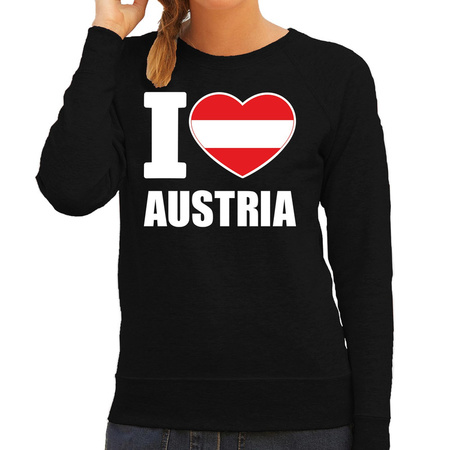 I love Austria sweater / trui zwart voor dames