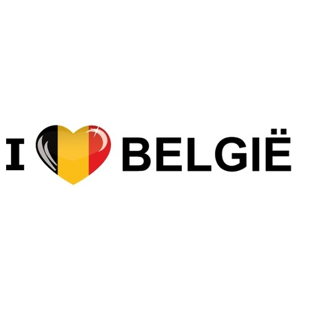 Reis sticker I Love Belgie