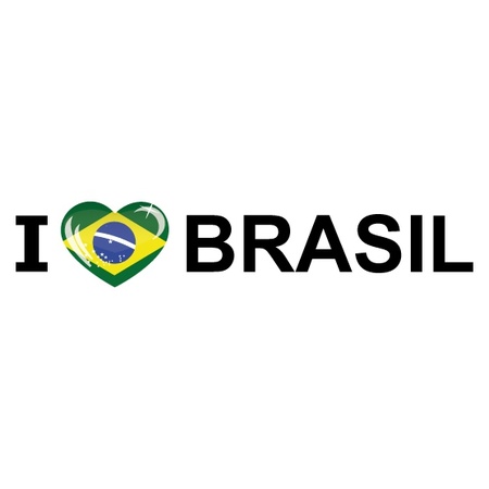 Reis sticker I Love Brasil