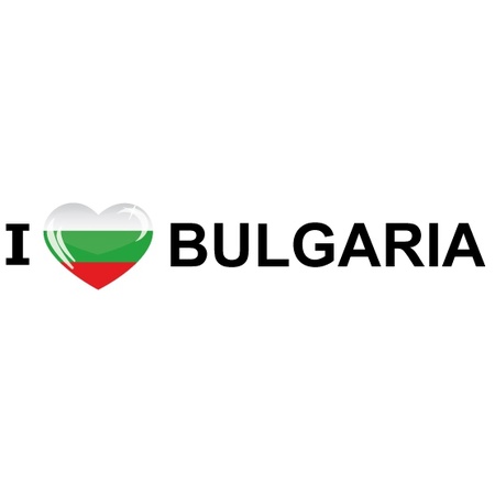 Reis sticker I Love Bulgaria