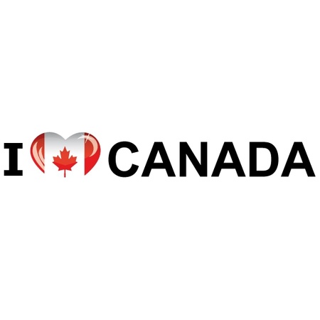 Canadese vlag + 2 gratis stickers