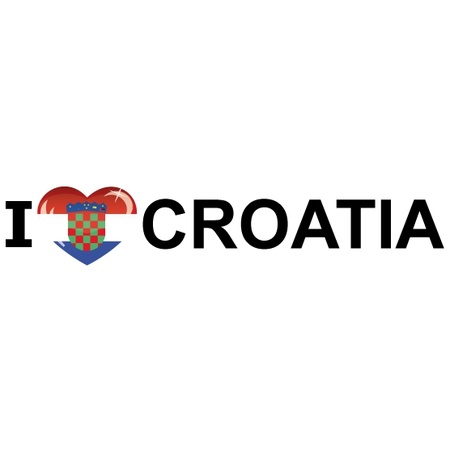 Reis sticker I Love Croatia