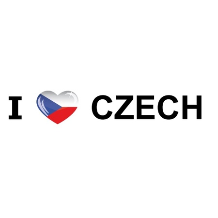 Reis sticker I Love Czech
