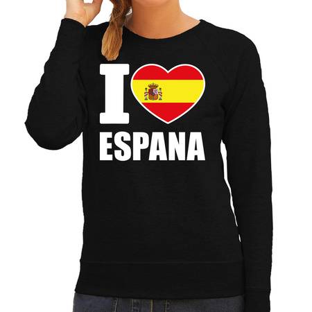 I love Espana sweater / trui zwart voor dames