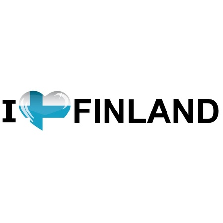 Reis sticker I Love Finland