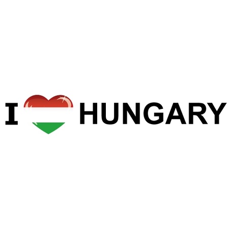 Reis sticker I Love Hungary