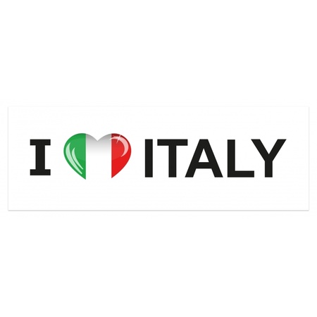 Reis sticker I Love Italy groot