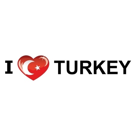 Reis sticker I Love Turkey