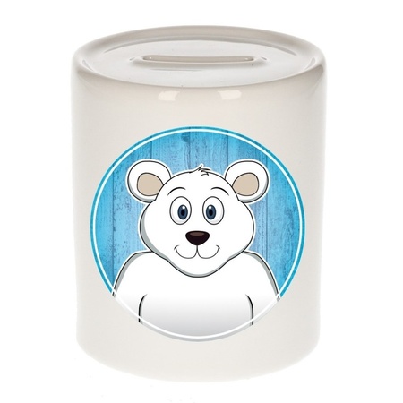 Polar bear money box for children 9 cm
