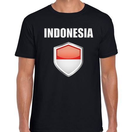 Indonesia supporter t-shirt black for men