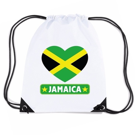 Jamaica heart flag nylon bag 
