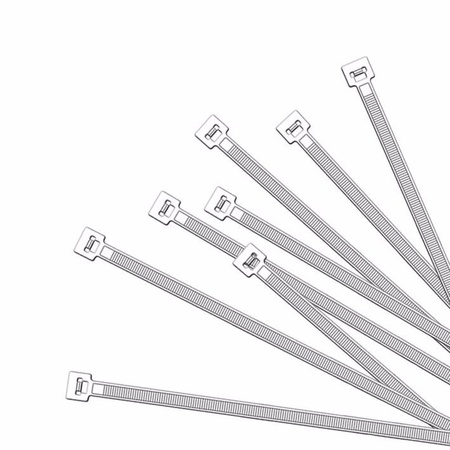 Kabelbinders/tie-wraps pakket wit 600x stuks in 3 verschillende formaten