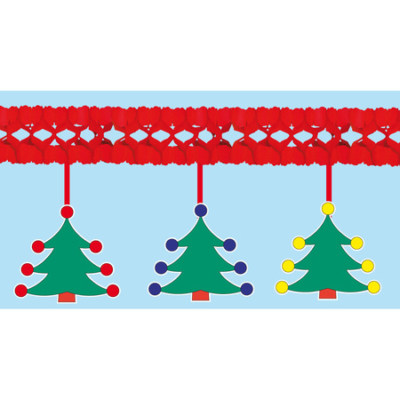 Kerstboom decoratie slinger 4 meter