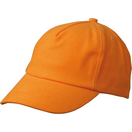 Oranje kinder baseballcap