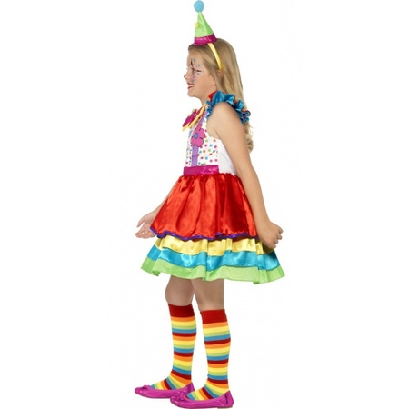 Colorful clowns dress for girls