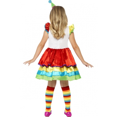 Colorful clowns dress for girls
