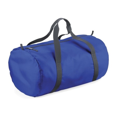 Packaway barrel travel bag royal blue 32 liter