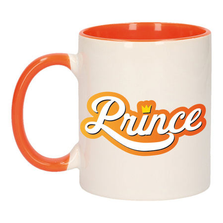 Kingsday prince mug orange / white 300 ml