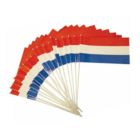 Plastic Holland waveflags 20 x 30 cm
