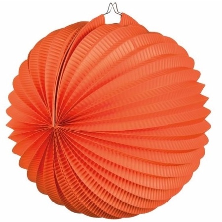 Orange paper lantern round