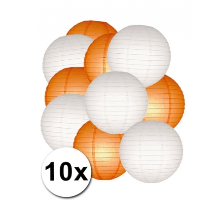 Lantarn package orange and white 10x