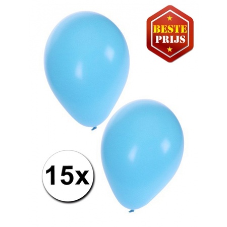 Witte en lichtblauwe ballonnen set