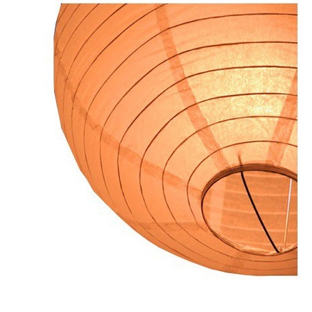Luxurious orange paper lantern 25 cm