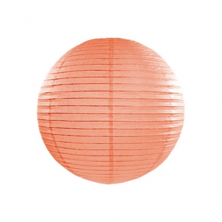 Lantern stick 50 cm - with lantern - peach orange - 25 cm