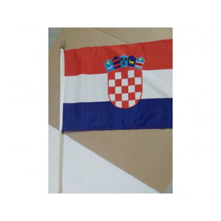 Luxe landen zwaaivlag Kroatie 30 x 45 cm