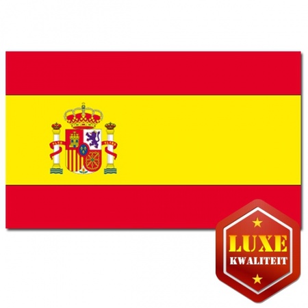Spaanse vlag met wapen 100x150 cm