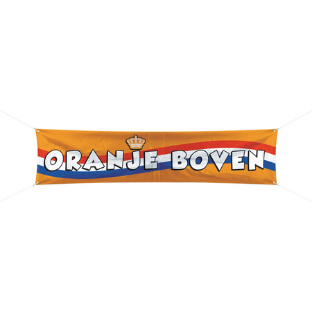 Koningsdag banner oranje boven